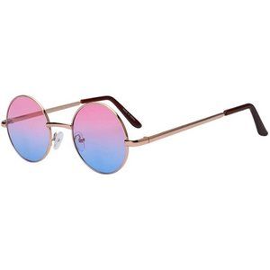 Round Floral Vintage Women Sunglasses Colored